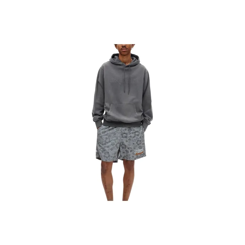 Thisisneverthat SS24 Faded Embroidery Hoodie Dark Grey Sweatshirt Unisex Dark Gray-2