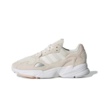 Adidas Originals Falcon Anti Slip Wear Resistant Low Top Chunky Sneakers Women's Beige