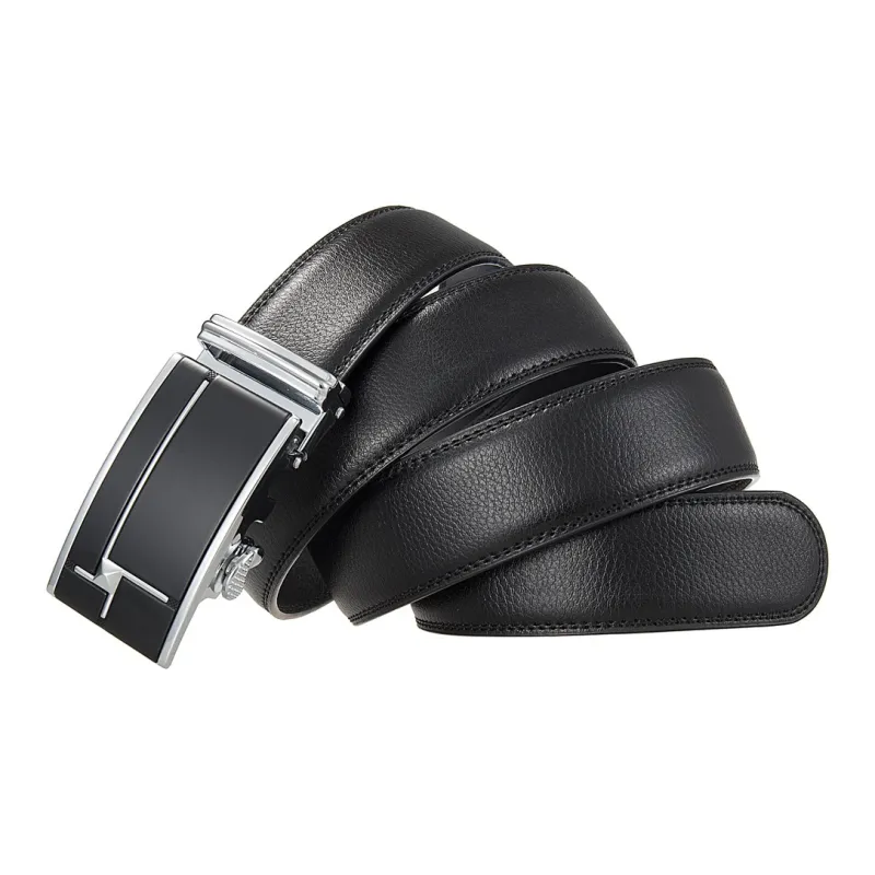 Yalu Preferred Cow Split Leather Belts Men's 3.5CM-2
