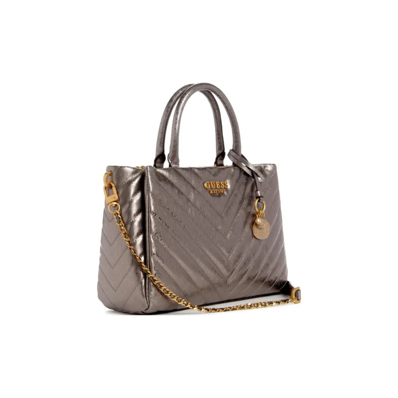 GUESS Artificial Leather Shoulder Bag Crossbody Bag Handbag Women's Metallic-1
