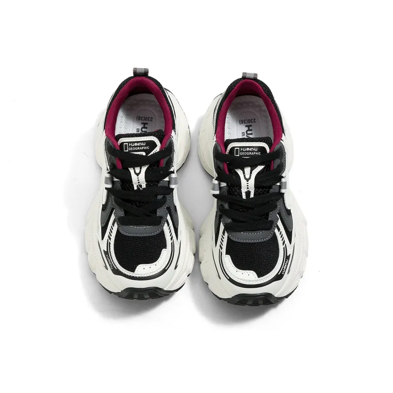 HUANQIU Durable Breathable Low-Top Chunky Sneakers Women's-8