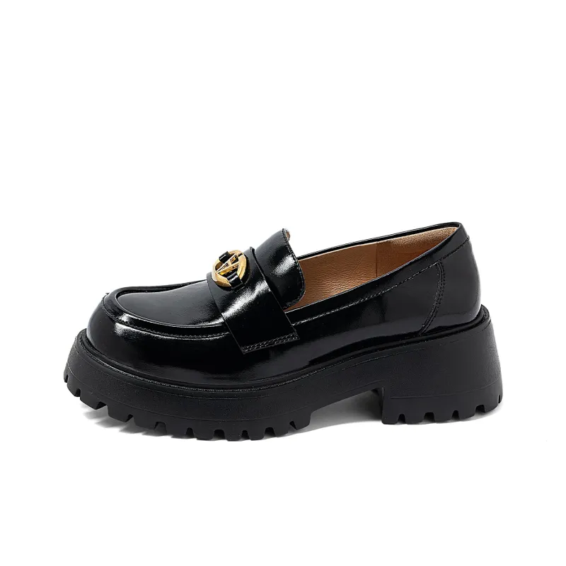 COMELY Loafers Women's Black/Coffee-6
