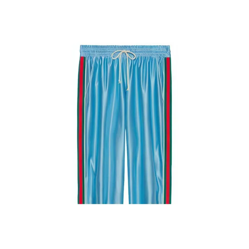 GUCCI Shiny Jersey Jogging Pant With Web-4