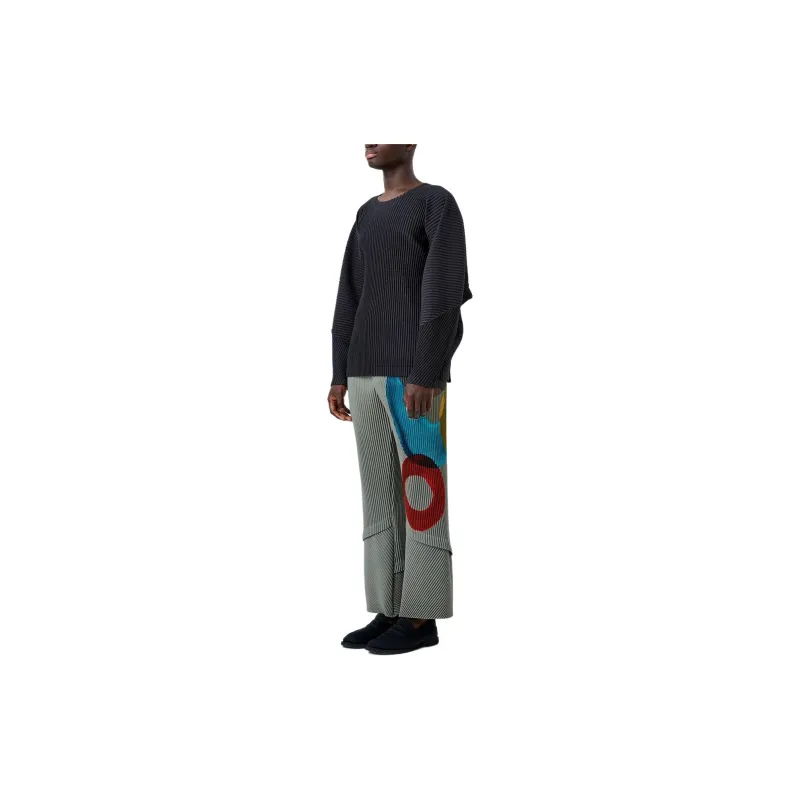 ISSEY MIYAKE Picturesque Casual Pants Men's Gray-5