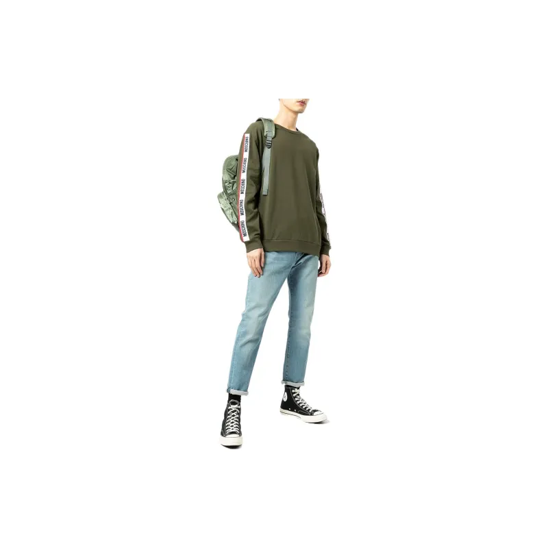 MOSCHINO Sweatshirts Men Green-1