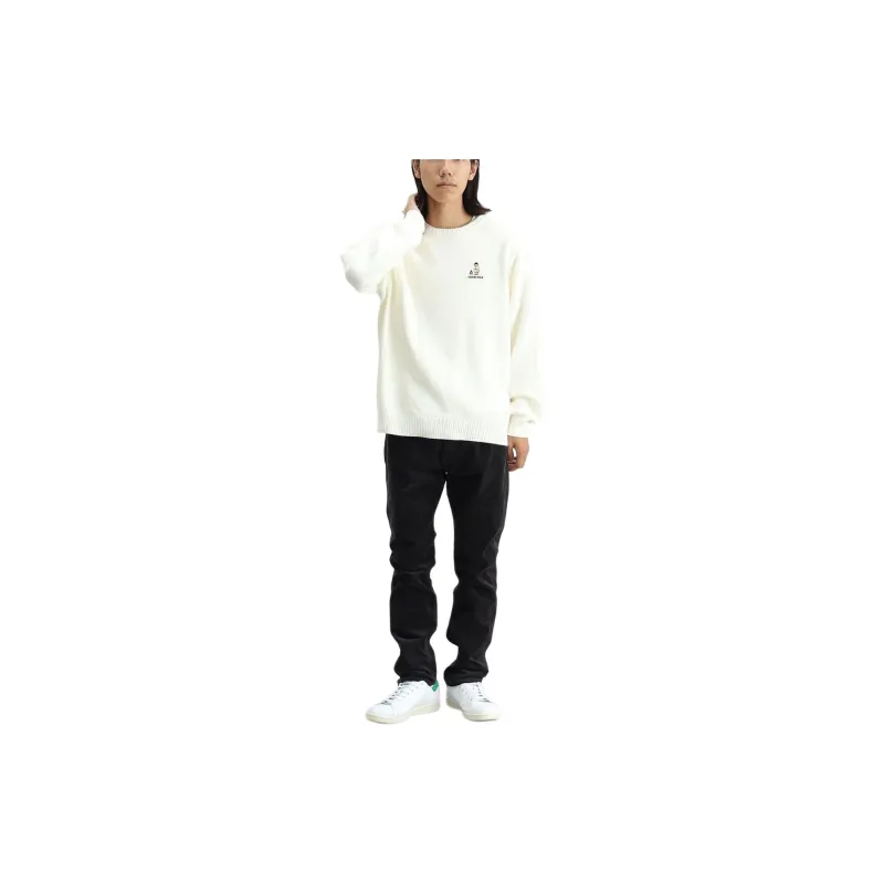 Beams Sweaters Men White-4