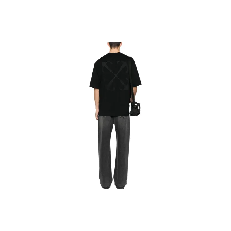 OFF WHITE Arrows embroidery Cotton T shirt-1