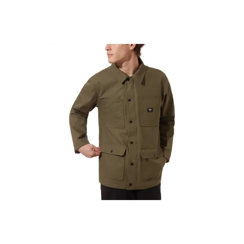 Vans Jackets Men Dark Brown-2