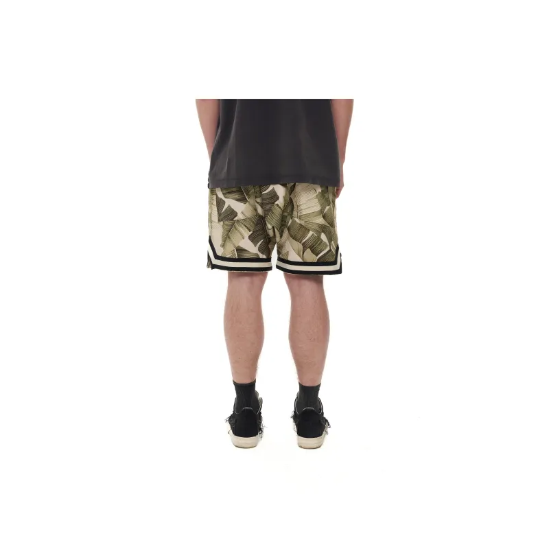 JUNGLE GURL Basketball Casual Shorts Unisex Green-4