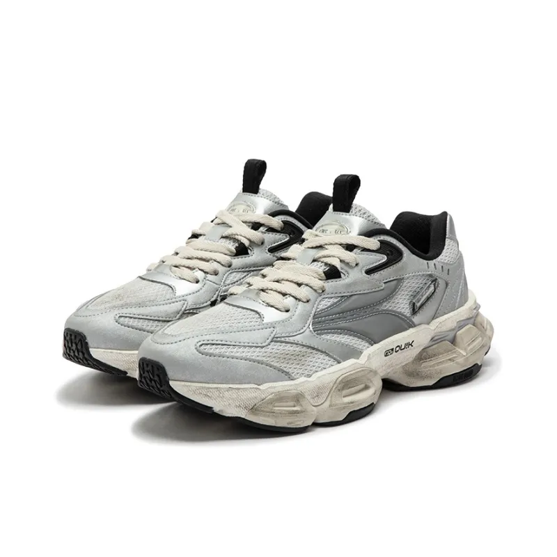 361° Spirit Eye PRO Anti Slip Wear Resistant Low Top Casual Shoes Women's Silver White-2