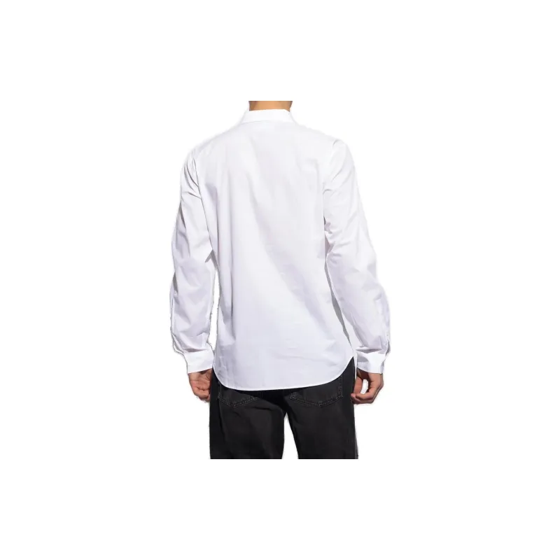 VERSACE JEANS Logo appliqué Poplin Shirt-3
