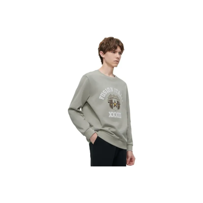FILA FUSION Sweatshirt Men's Duckling Gray-2