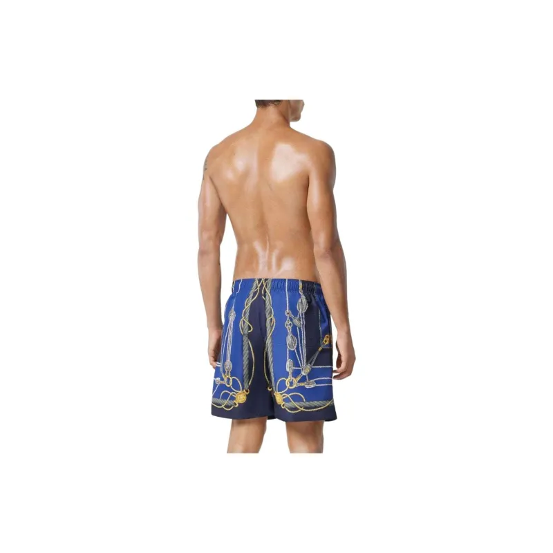 VERSACE Nautical Print Drawstring Swim Shorts-1