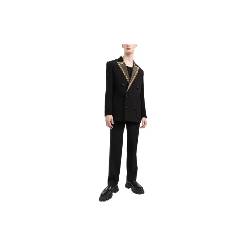 BALMAIN Embroidered Studs Collar Blazer-2