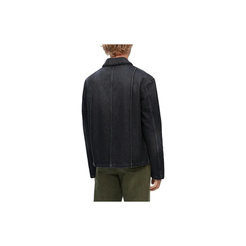 LOEWE Leather pocket Denim Jacket-3