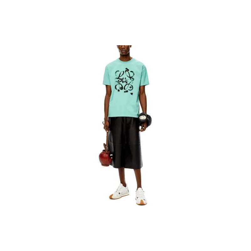 LOEWE Spirited Away T-Shirts Men Mint Green-1
