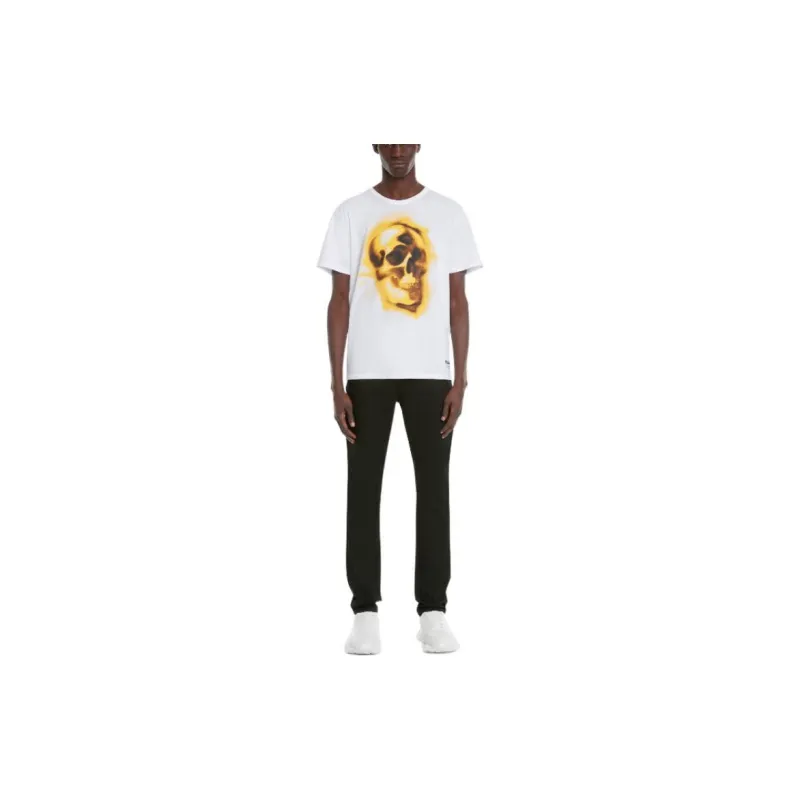 Alexander McQueen Skull print Round neck T shirt-1