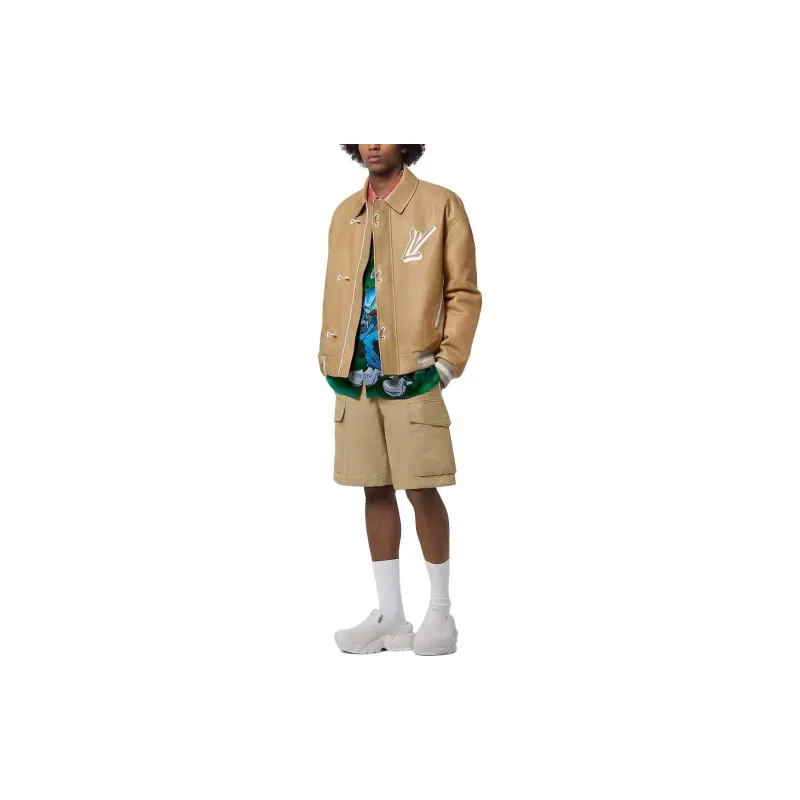 LOUIS VUITTON 10's Leather Bomber Jacket-1
