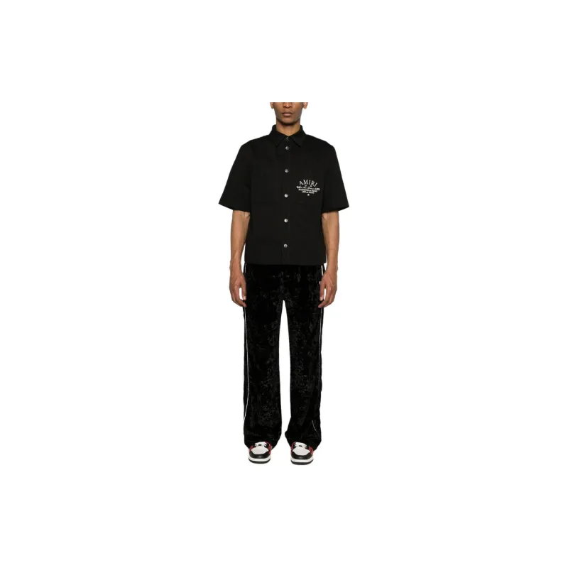 AMIRI Crushed Velvet Track Pant-1