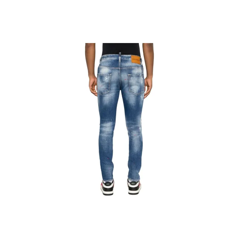 DSQUARED 2 Skater Straight Leg Distressed Jeans-3