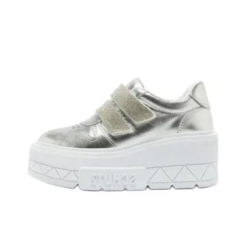 Schutz Low-Top Skateboard Shoes Women's Silver