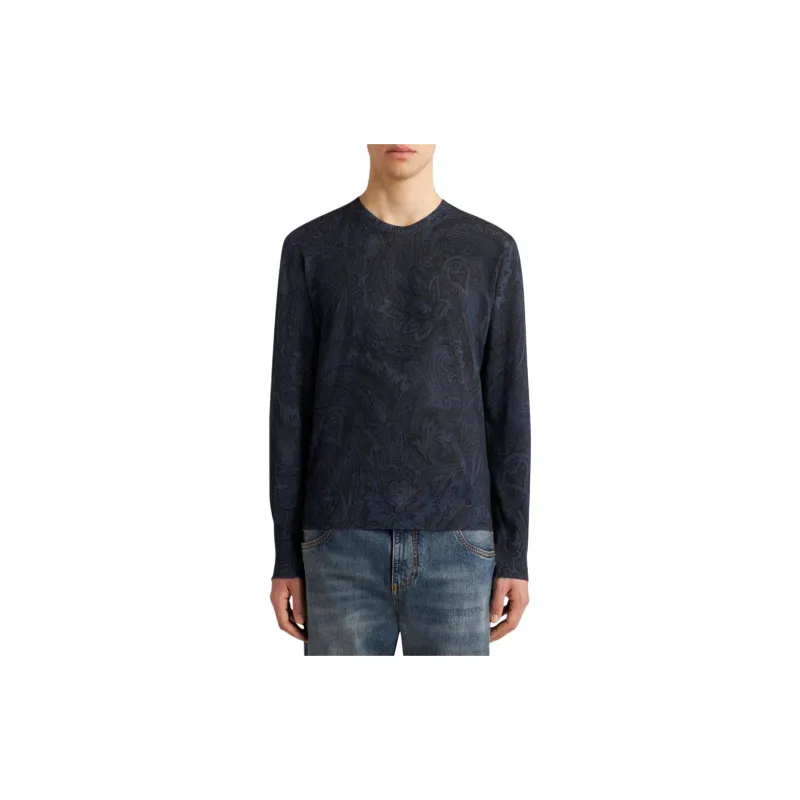 ETRO Paisley jacquard Fine knit Jumper-2
