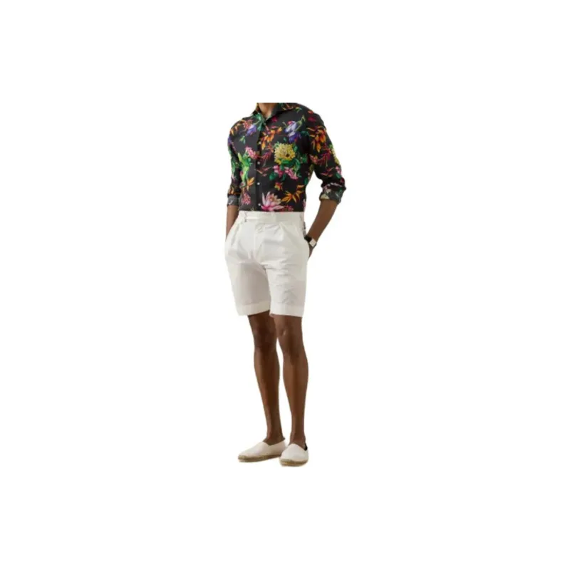 Polo Ralph Lauren Pleated Poplin Tennis Short Casual Shorts Men's White-1