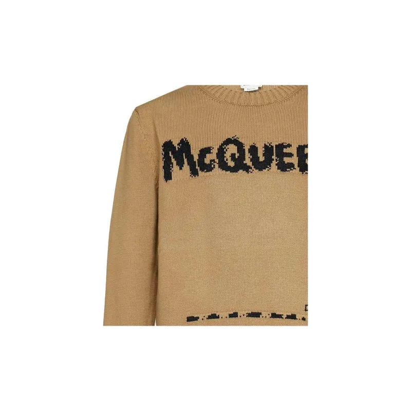 Alexander McQueen Sweaters Men Light Umber-5