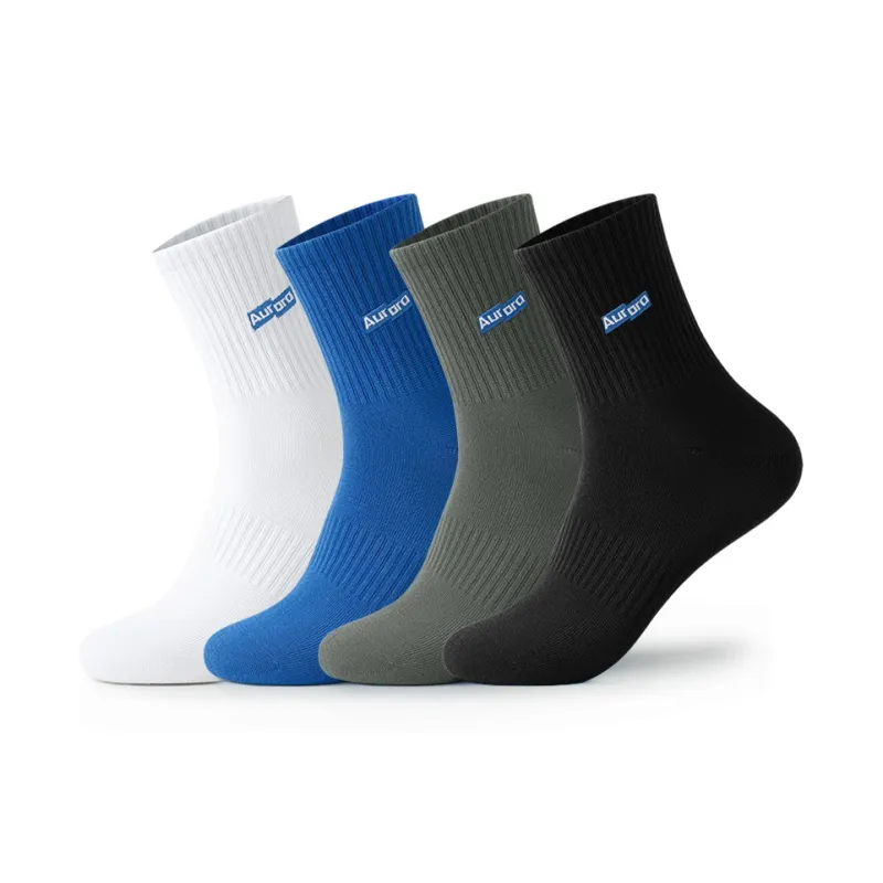 SHIWAJI Mid Calf Socks Men's 4 Pack-11