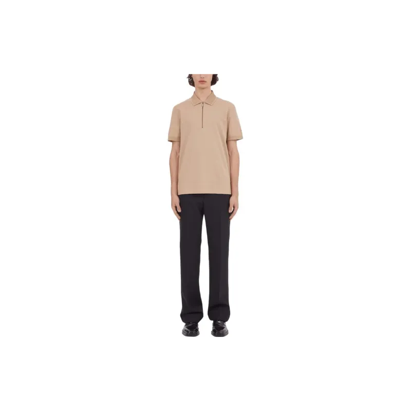 Ferragamo Logo-print Zip-up Polo Shirt-2