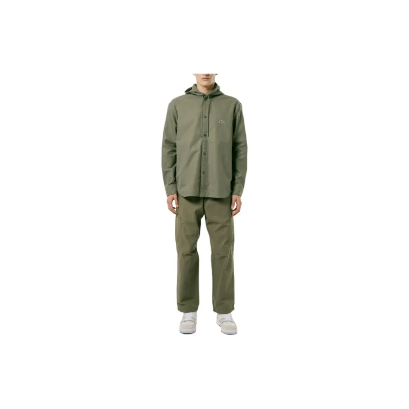 LACOSTE Shirt Style Jackets & Coats Men's Khaki-2