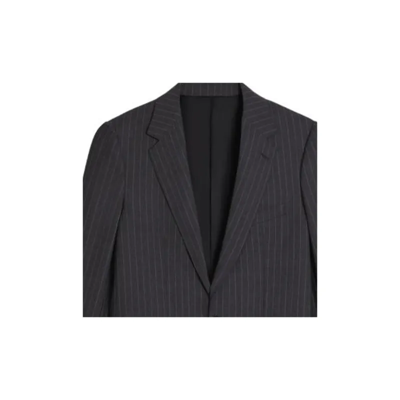 CELINE Classic Jacket In Striped Wool-3