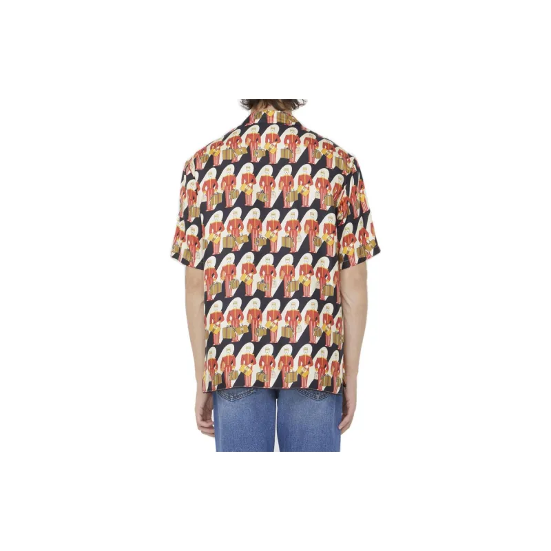 GUCCI Graphic Printed Short Sleeve Shirt-3