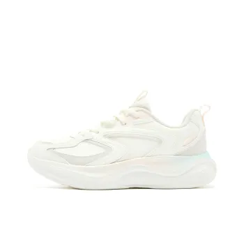 QIAODAN Cushioning Wear-Resistant Low-Top Q-COZY SOFT Running Shoes Women's White Pink