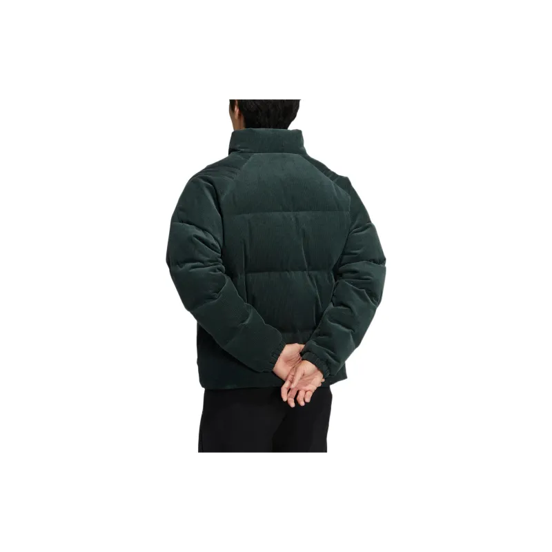 Adidas CORDUROY DOWN JACKET Down Jacket Standard Version Men's Green-2