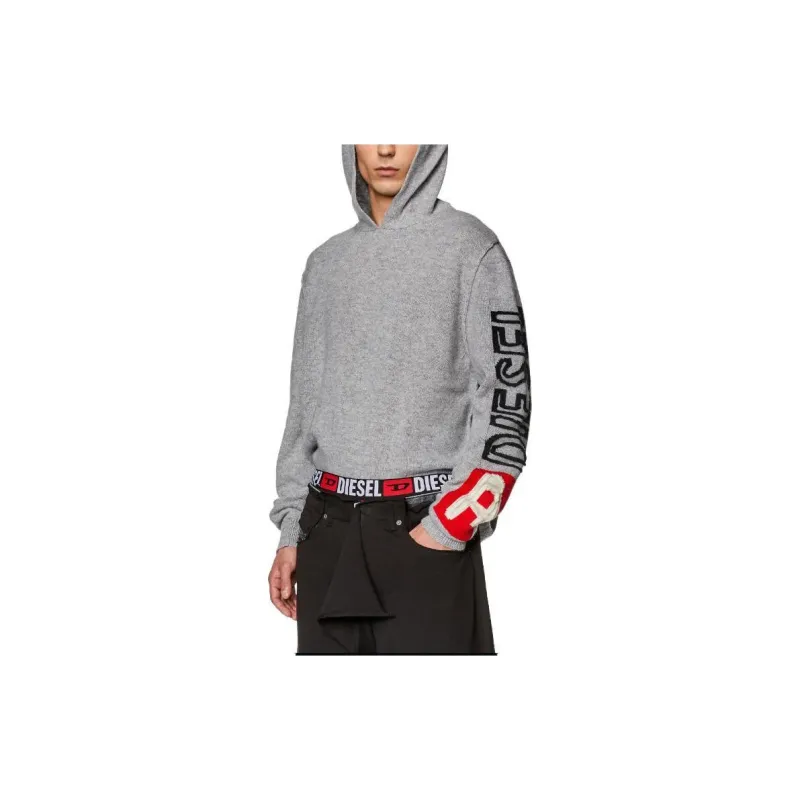 DIESEL Sweatshirts Men Gray-3
