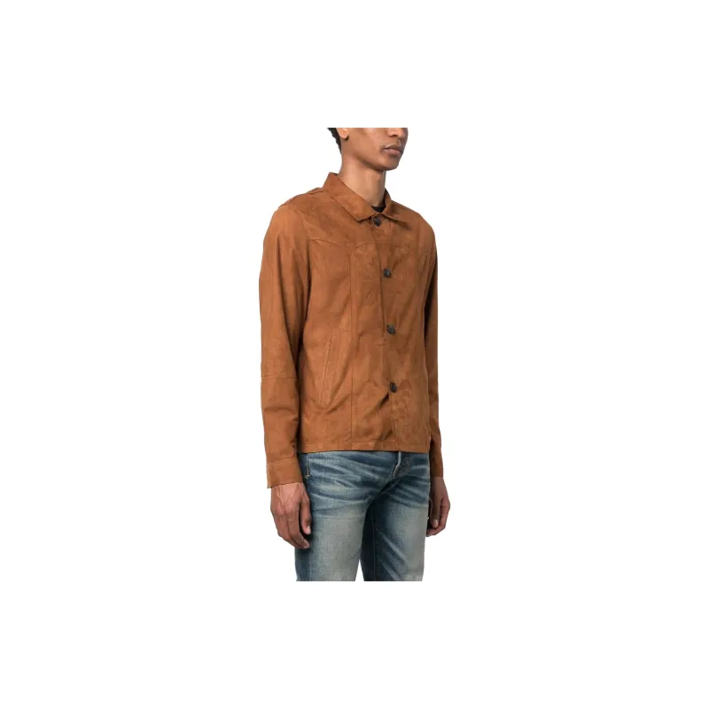 Giorgio Brato Jackets Men Brandy Brown-3
