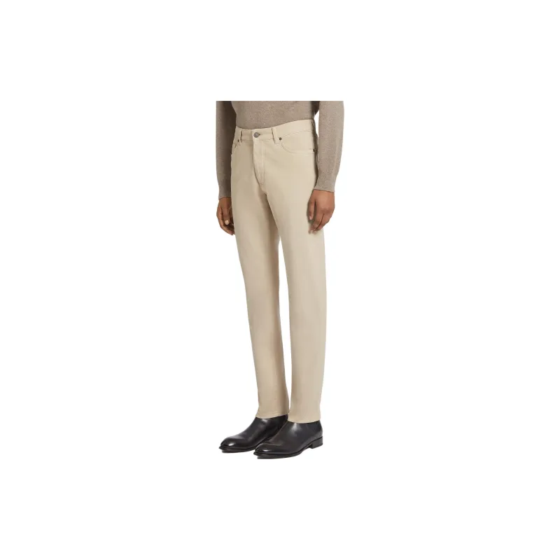 Ermenegildo Zegna Logo Patch Slim Cut Jeans-3