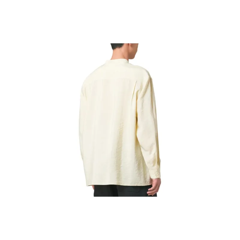 Lemaire Band collar Silk blend Shirt-1