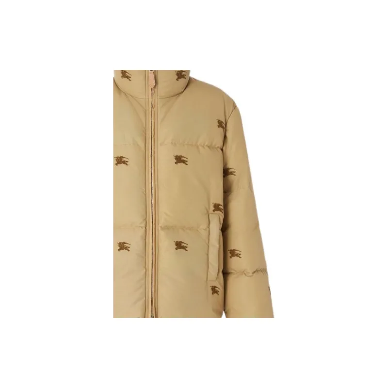 Burberry Embroidered Ekd Nylon Puffer Jacket-4