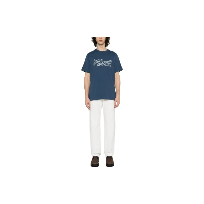 BARBOUR X Steve McQueen Logo-print T-shirt-1