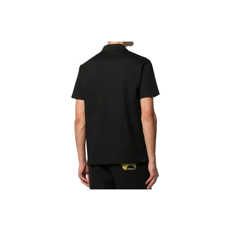 VERSACE Polo Shirts Men Black-2
