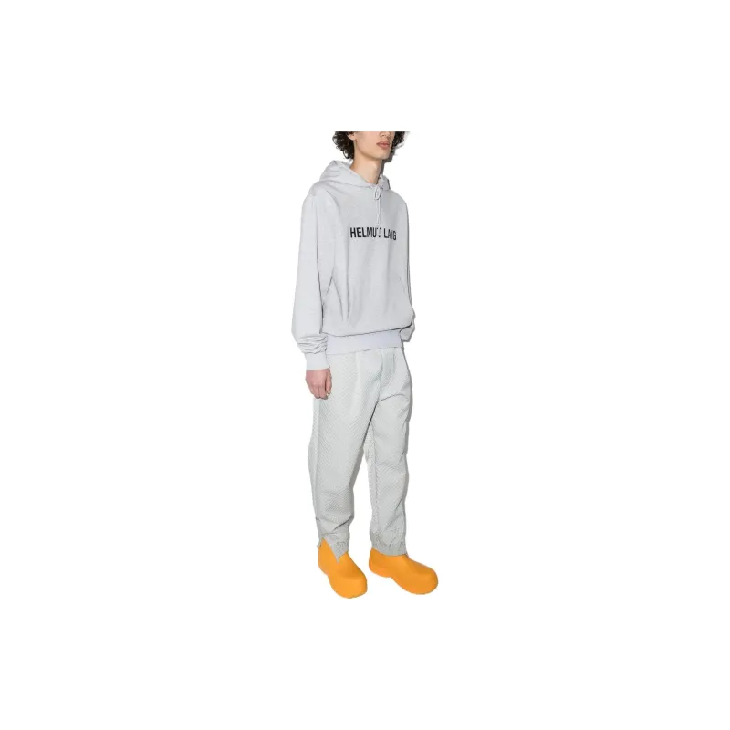 Helmut Lang Logo-print Stretch-cotton Hoodie-1