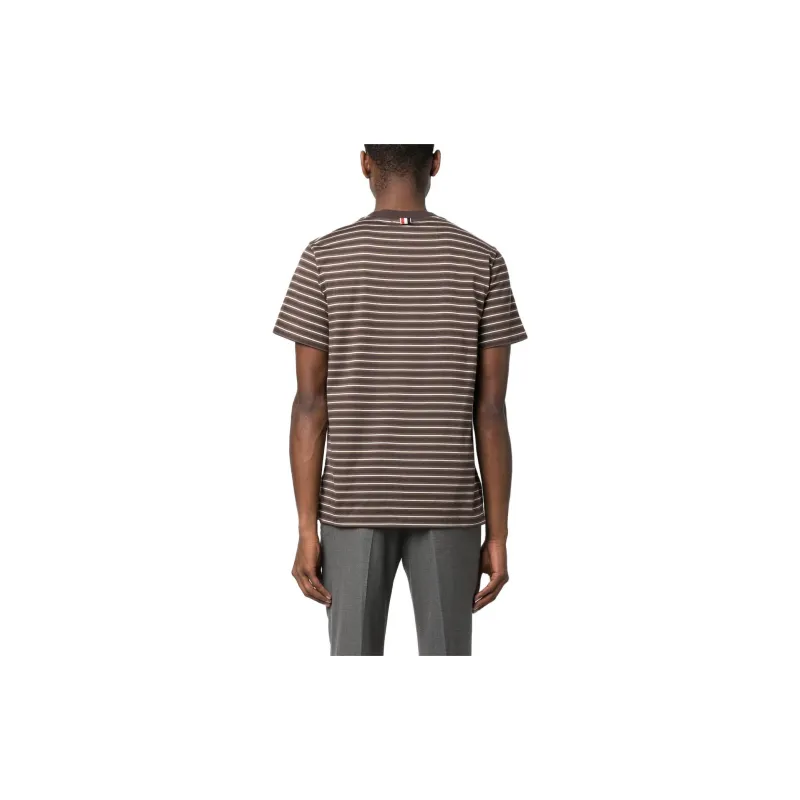 THOM BROWNE THOM BROWNE FW23 Early Autumn Collection T Shirts Men Dark Brown-4