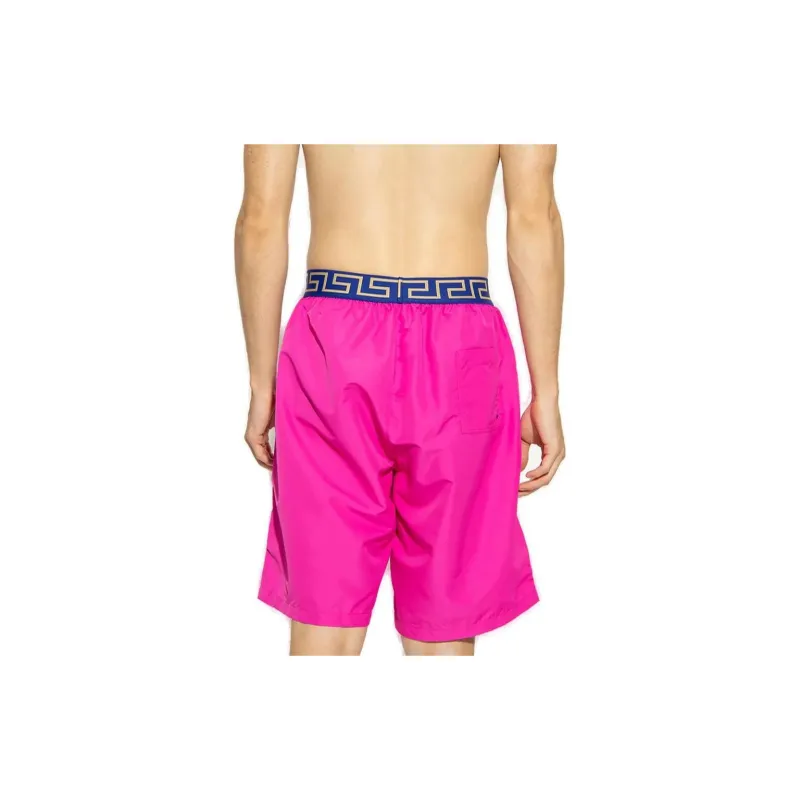 VERSACE Logo Waistband Swim Shorts-2