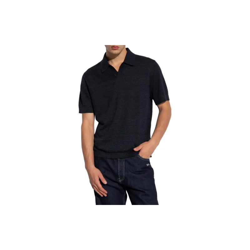 THEORY Short-Sleeved Polo Shirt-2