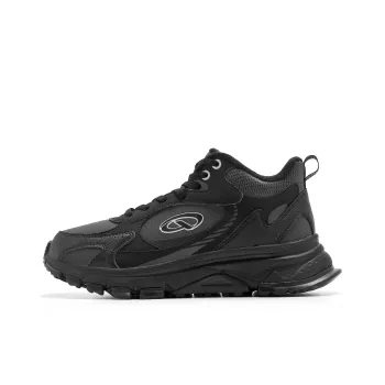 QIAODAN Casual Shoes Women's High Top Black/Lightning Gray