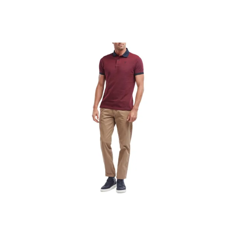 BARBOUR Sports Mix Polo Shirt Polo Shirt Men's Red-1