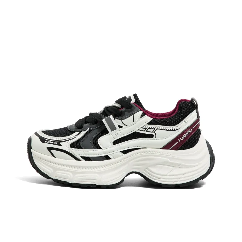 HUANQIU Durable Breathable Low-Top Chunky Sneakers Women's-5