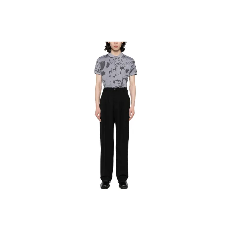 Vivienne Westwood Graphic Printed Short Sleeved Polo Shirt-1